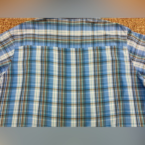 Men’s XL Kuhl Lightweight Plaid Techical Button Down Eluxor Hiking Shirt - Picture 11 of 12